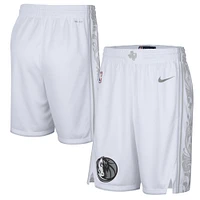 Men's Nike White Dallas Mavericks 2024/25 City Edition Swingman Shorts