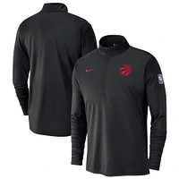 Men's Nike Black Toronto Raptors 2024/25 City Edition Authentic Coaches Performance Half-Zip Top