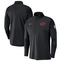 Men's Nike Black Houston Rockets 2024/25 City Edition Authentic Coaches Performance Half-Zip Top