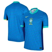 Men's Nike  Blue Brazil National Team 2024 Away Match Authentic Jersey