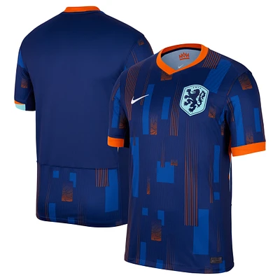 Men's Nike  Blue Netherlands National Team 2024 Away Replica Blank Jersey