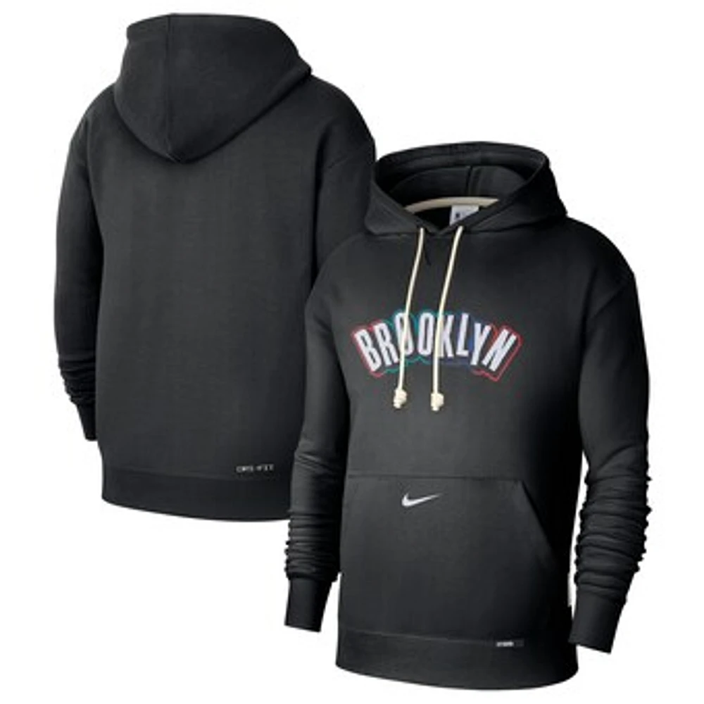 Men's Nike Black Brooklyn Nets 2024/25 City Edition Courtside Standard Issue Pullover Hoodie