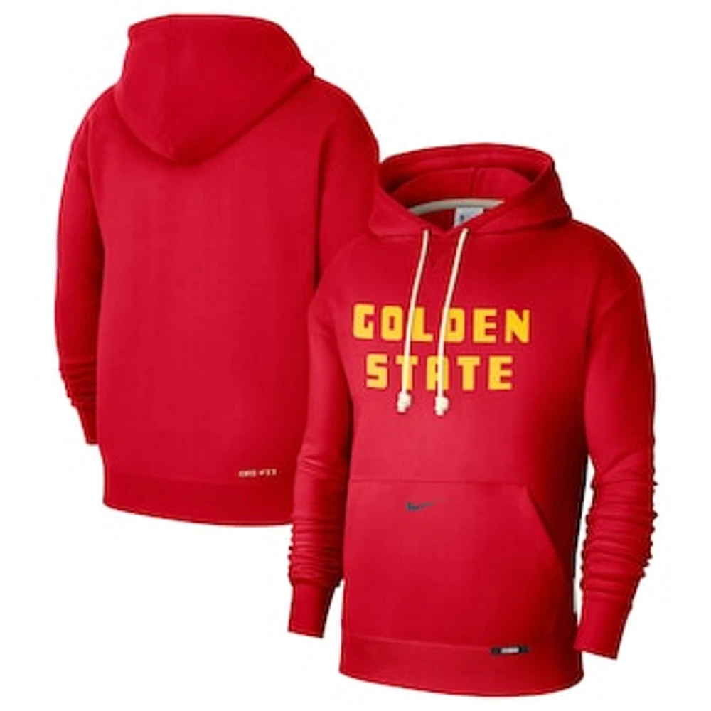 Men's Nike Red Golden State Warriors 2024/25 City Edition Courtside Standard Issue Pullover Hoodie