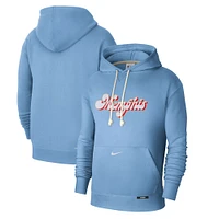 Men's Nike Light Blue Memphis Grizzlies 2024/25 City Edition Courtside Standard Issue Pullover Hoodie