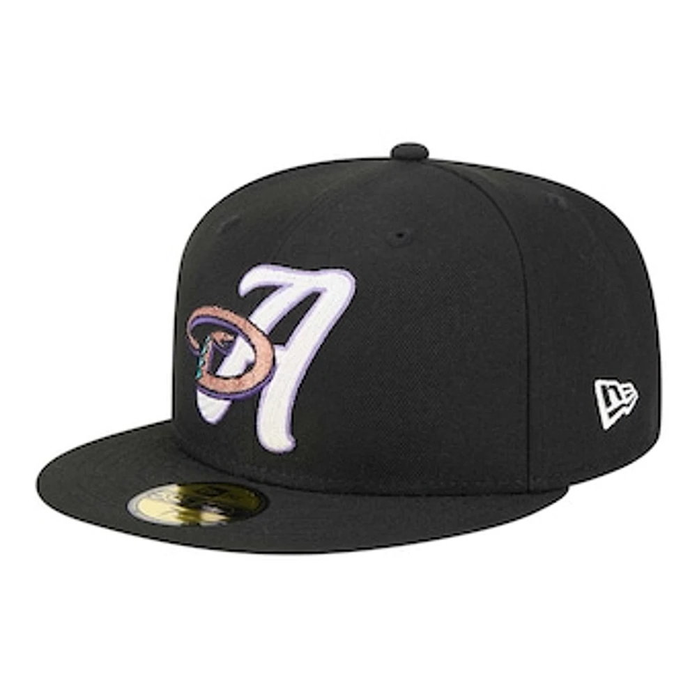 Men's New Era Black Arizona Diamondbacks  Duo Logo 2.0 59FIFTY Fitted Hat