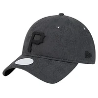 Women's New Era Black Pittsburgh Pirates Tonal Floral 9TWENTY Adjustable Hat