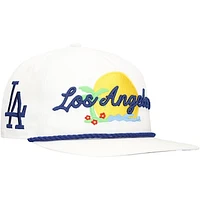 Men's New Era White Los Angeles Dodgers Paradise Golfer Adjustable Hat