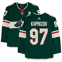 Kirill Kaprizov Minnesota Wild Autographed Green adidas Authentic Jersey