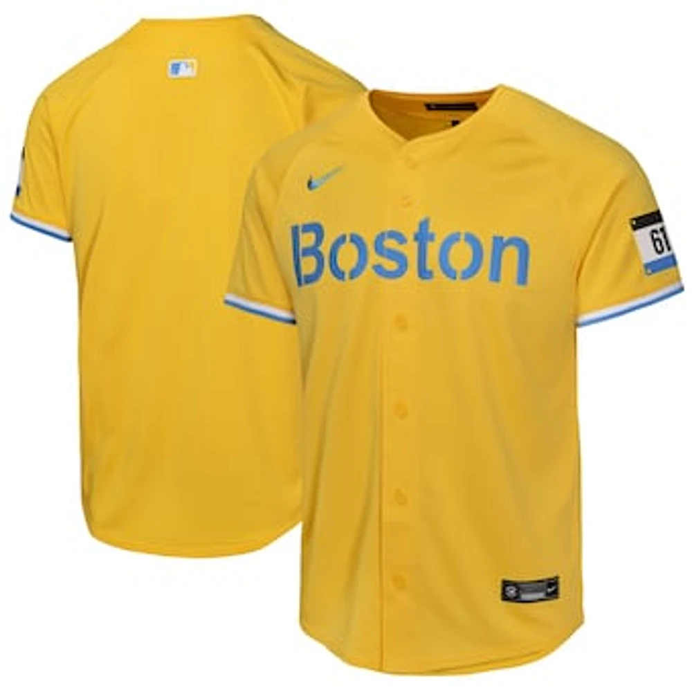 Youth Nike  Gold Boston Red Sox City Connect Limited Jersey