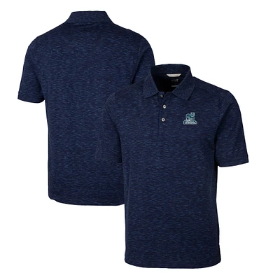 Men's Cutter & Buck Navy Citadel Bulldogs Big Tall Advantage Tri-Blend Space Dye DryTec Polo