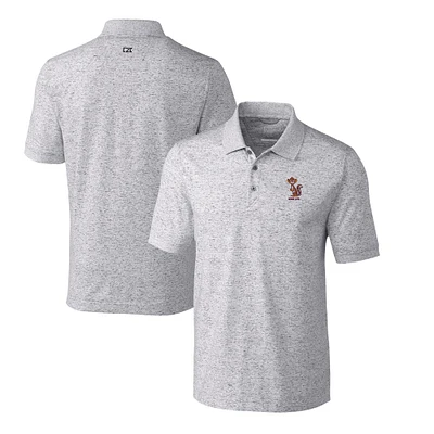 Men's Cutter & Buck Gray Minnesota Golden Gophers Big Tall Advantage Tri-Blend Space Dye DryTec Polo