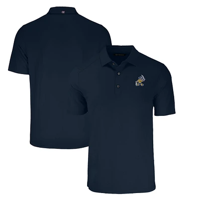 Men's Cutter & Buck Navy ETSU Buccaneers Big Tall Forge Eco Stretch Recycled Polo