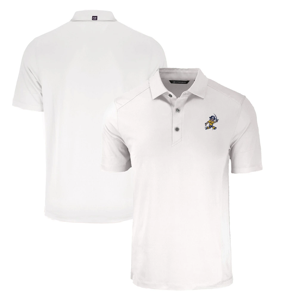 Men's Cutter & Buck White ETSU Buccaneers Big Tall Forge Eco Stretch Recycled Polo