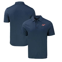Men's Cutter & Buck Heather Navy Dayton Flyers Big Tall Forge Eco Stretch Recycled Polo