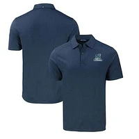 Men's Cutter & Buck Heather Navy Citadel Bulldogs Big Tall Forge Eco Stretch Recycled Polo