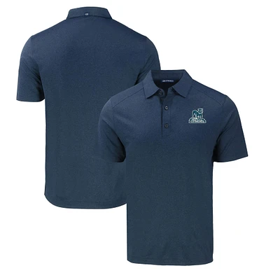 Men's Cutter & Buck Heather Navy Citadel Bulldogs Big Tall Forge Eco Stretch Recycled Polo