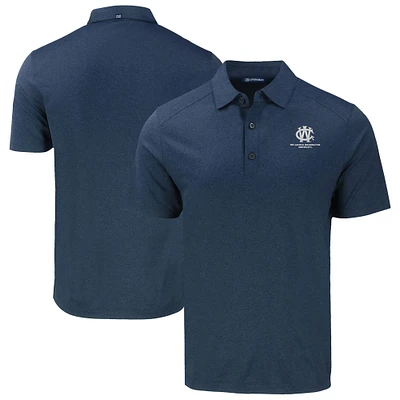 Men's Cutter & Buck Heather Navy George Washington University Big Tall Forge Eco Stretch Recycled Polo
