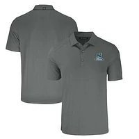 Men's Cutter & Buck Gray Citadel Bulldogs Big Tall Forge Eco Stretch Recycled Polo