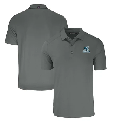 Men's Cutter & Buck Gray Citadel Bulldogs Big Tall Forge Eco Stretch Recycled Polo