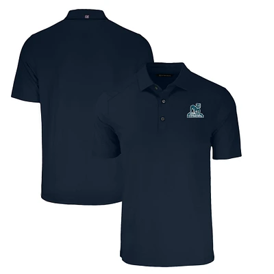 Men's Cutter & Buck Navy Citadel Bulldogs Big Tall Forge Eco Stretch Recycled Polo