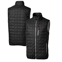 Men's Cutter & Buck SMU Mustangs Rainier PrimaLoft Big Tall Eco Insulated Full-Zip Puffer Vest