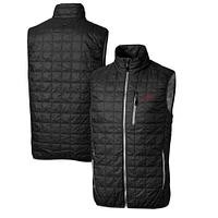 Men's Cutter & Buck SMU Mustangs Rainier PrimaLoft Big Tall Eco Insulated Full-Zip Puffer Vest