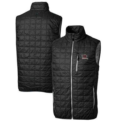 Men's Cutter & Buck South Carolina Gamecocks Rainier PrimaLoft Big Tall Eco Insulated Full-Zip Puffer Vest