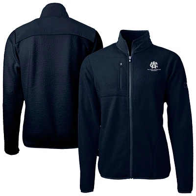 Men's Cutter & Buck Navy George Washington University Big Tall Cascade Eco Sherpa Fleece Full-Zip Jacket