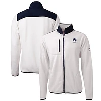 Men's Cutter & Buck Oatmeal George Washington University Big Tall Cascade Eco Sherpa Fleece Full-Zip Jacket
