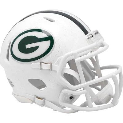 Riddell White Green Bay Packers 2024 On-Field Alternate Speed Mini Helmet