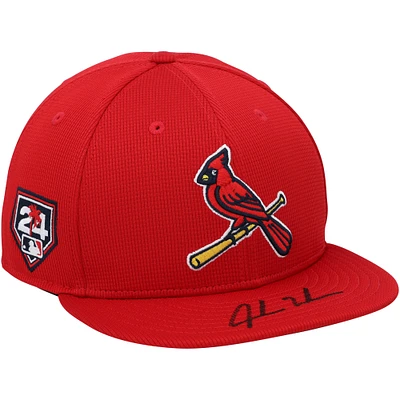 Jordan Walker St. Louis Cardinals Autographed New Era 2024 Spring Training Cap
