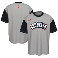 Men's Nike Silver Brooklyn Nets 2024/25 City Edition Courtside Color Block T-Shirt