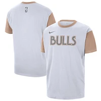 Men's Nike White Chicago Bulls 2024/25 City Edition Courtside Color Block T-Shirt