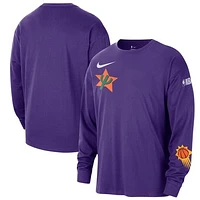 Men's Nike Purple Phoenix Suns 2024/25 City Edition Courtside Max90 Heavyweight Long Sleeve T-Shirt