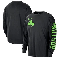 Men's Nike Black Boston Celtics 2024/25 City Edition Courtside Max90 Heavyweight Long Sleeve T-Shirt