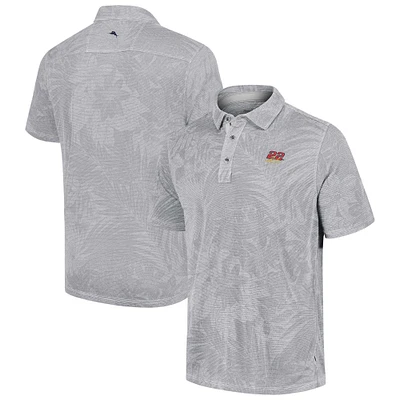 Men's Tommy Bahama Gray Joey Logano Santiago Paradise Polo