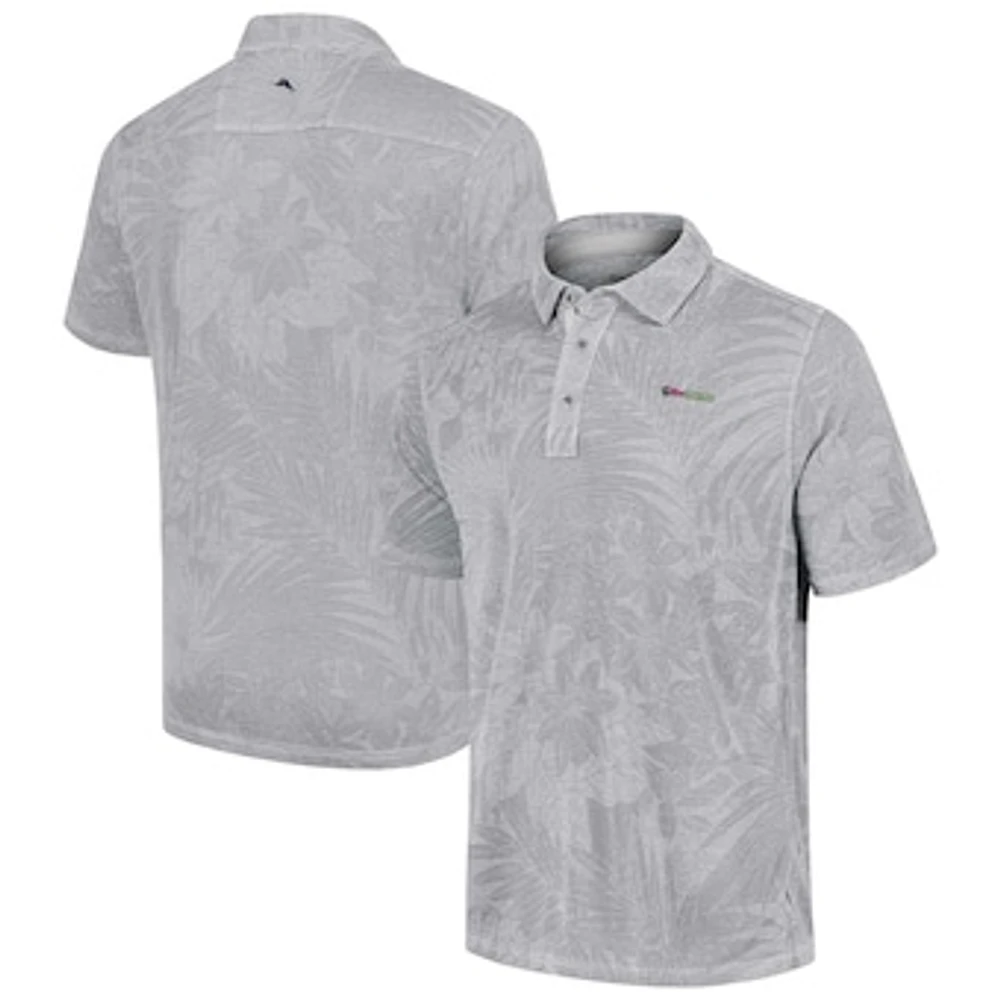 Men's Tommy Bahama Gray Ross Chastain Santiago Paradise Polo