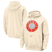 Men's Nike Tan Detroit Pistons 2024/25 City Edition Essential Club Pullover Hoodie