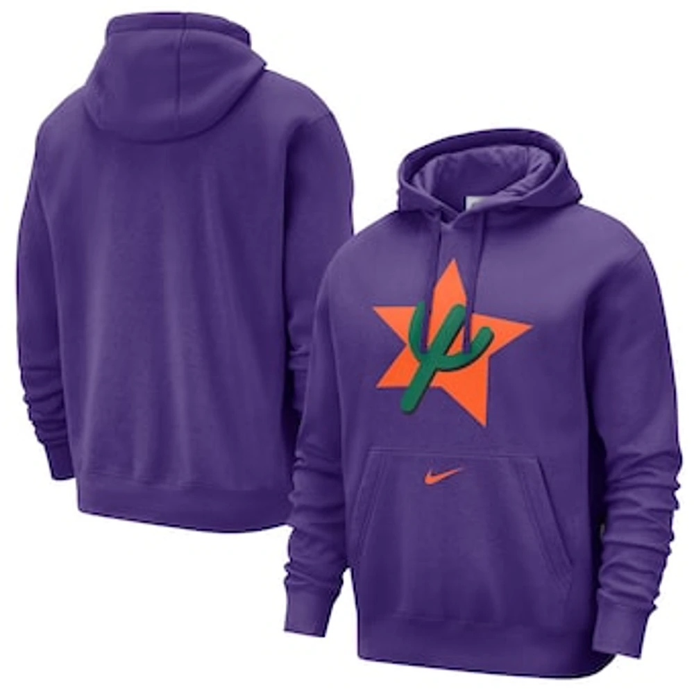 Men's Nike Purple Phoenix Suns 2024/25 City Edition Essential Club Pullover Hoodie