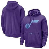 Men's Nike Purple Utah Jazz 2024/25 City Edition Essential Club Pullover Hoodie