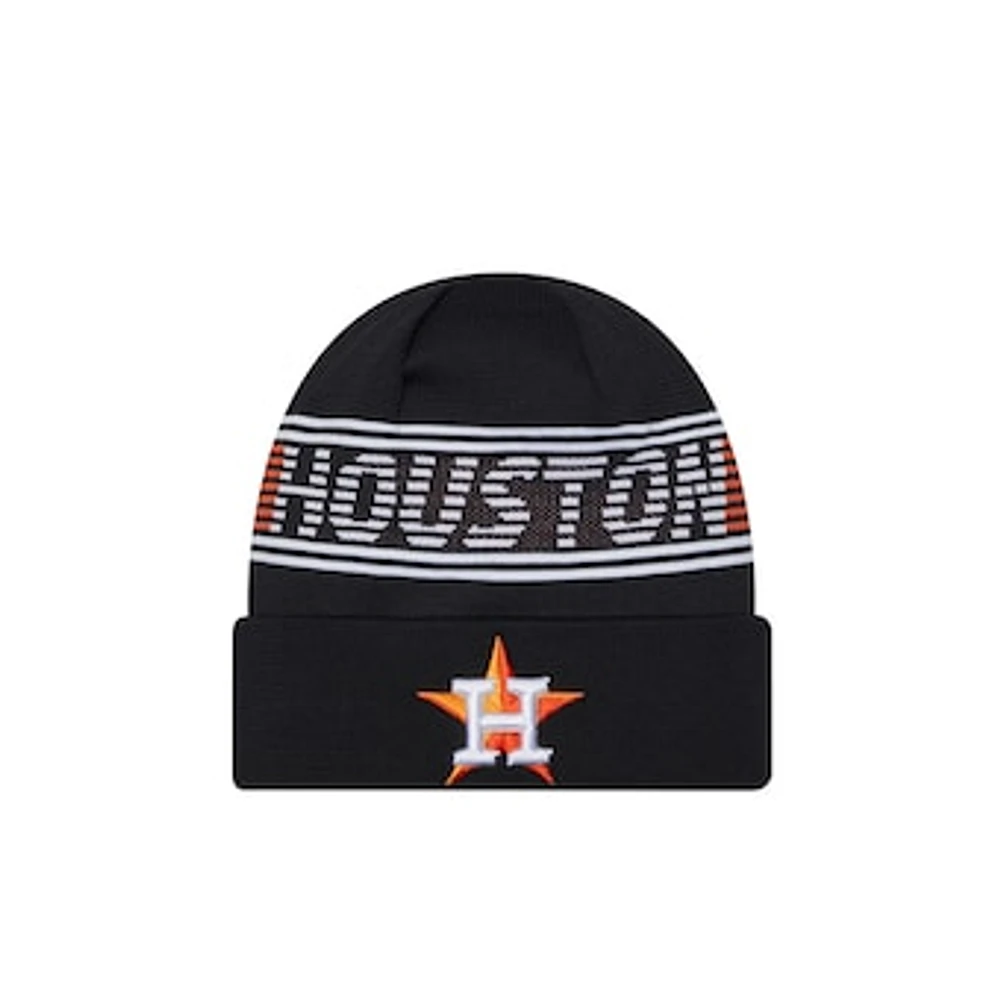 Men's New Era  Navy Houston Astros Authentic Collection Cuffed Knit Hat