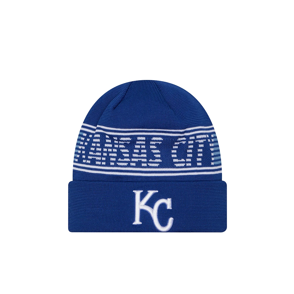 Men's New Era Royal Kansas City Royals Authentic Collection Cuffed Knit Hat