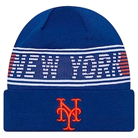 Men's New Era  Royal New York Mets Authentic Collection Cuffed Knit Hat