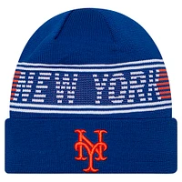 Men's New Era  Royal New York Mets Authentic Collection Cuffed Knit Hat