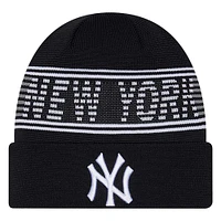 Men's New Era  Navy New York Yankees Authentic Collection Cuffed Knit Hat