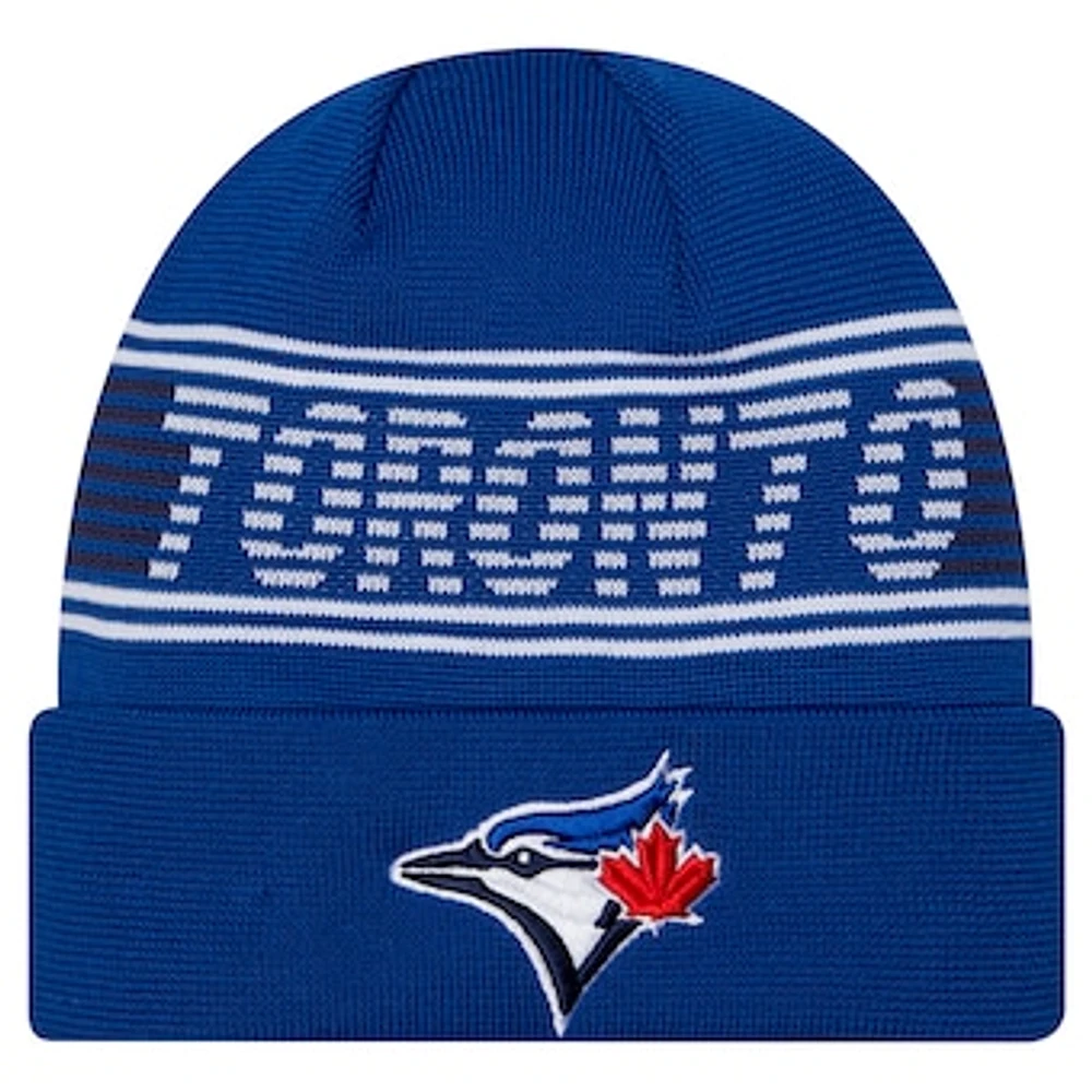 Men's New Era  Royal Toronto Blue Jays Authentic Collection Cuffed Knit Hat