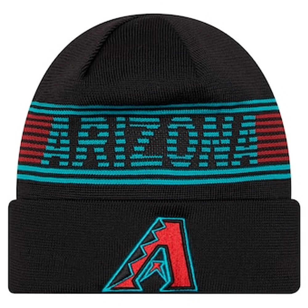 Men's New Era  Black Arizona Diamondbacks Authentic Collection Cuffed Knit Hat