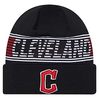 Men's New Era  Navy Cleveland Guardians Authentic Collection Cuffed Knit Hat