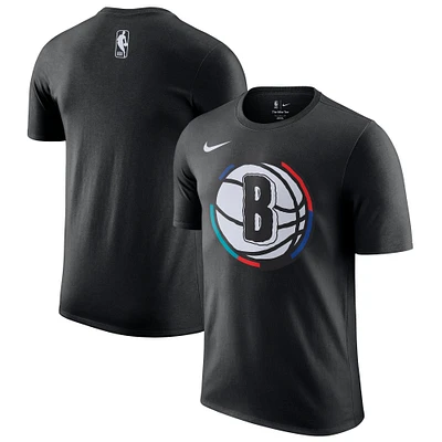 Men's Nike Black Brooklyn Nets 2024/25 City Edition Essential Logo T-Shirt