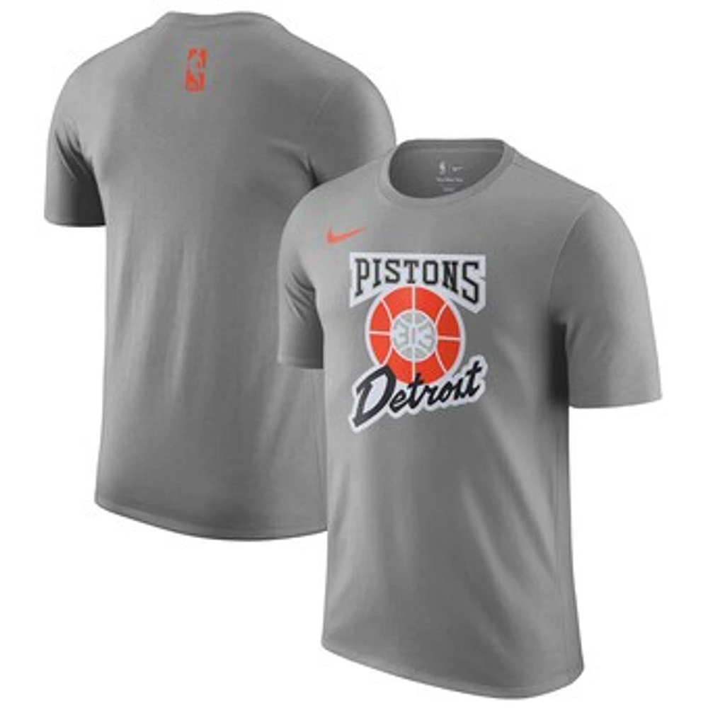 Men's Nike Tan Detroit Pistons 2024/25 City Edition Essential Logo T-Shirt